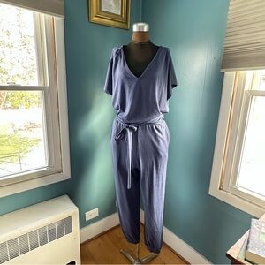 GAP Women's V-Neck Blue Jumpsuit
